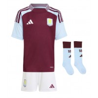 Fotbalové Dres Aston Villa Matty Cash #2 Dětské Domácí 2025-26 Krátký Rukáv (+ trenýrky)